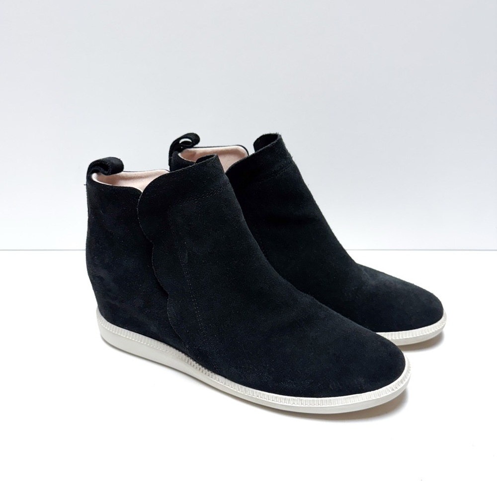 Kate Spade Wilkes Black Wedge Sneakers